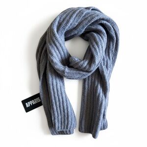NWT Apparis Chunky Knit Nokia Wrap Scarf Cozy Fall Gray Recycled Fabric Gift O/S